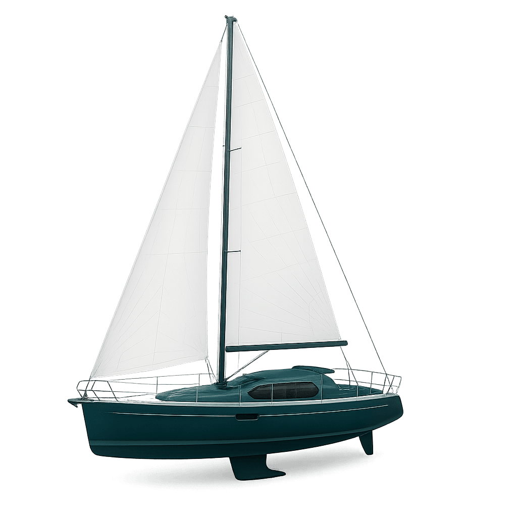 Barca d'epoca a vela in navigazione