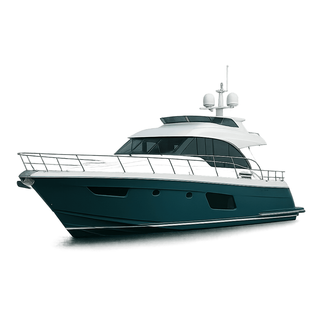 Yacht oltre 10 metri ormeggiato in porto turistico