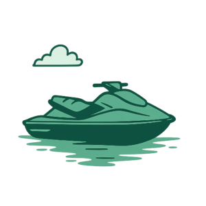 illustrazione moto d'acqua